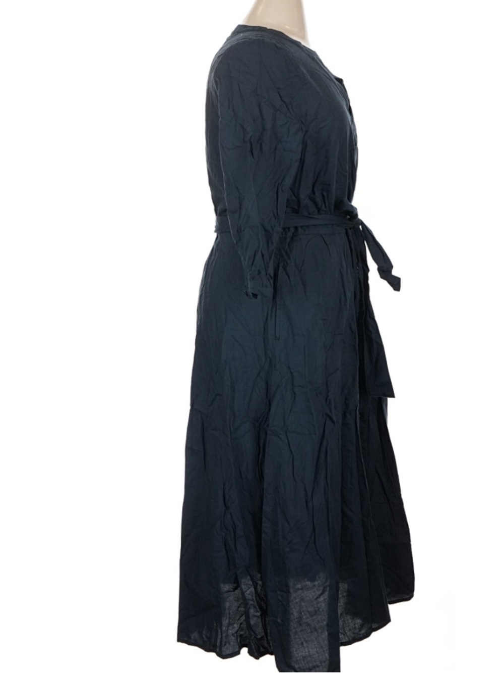 Pact Sunset Lightweight Organic Cotton Easy Dress French Navy Size XL - Picture 4 of 7